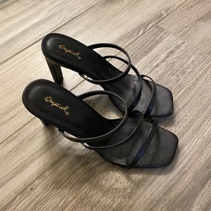 Black Strappy Heels
